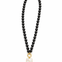 Charmed Beads Necklace Black Size 18" length
