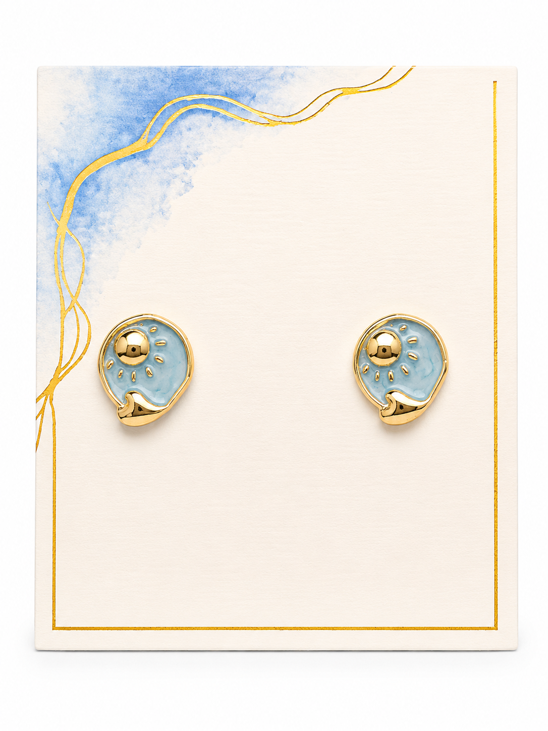 Shine on Earrings in Blue