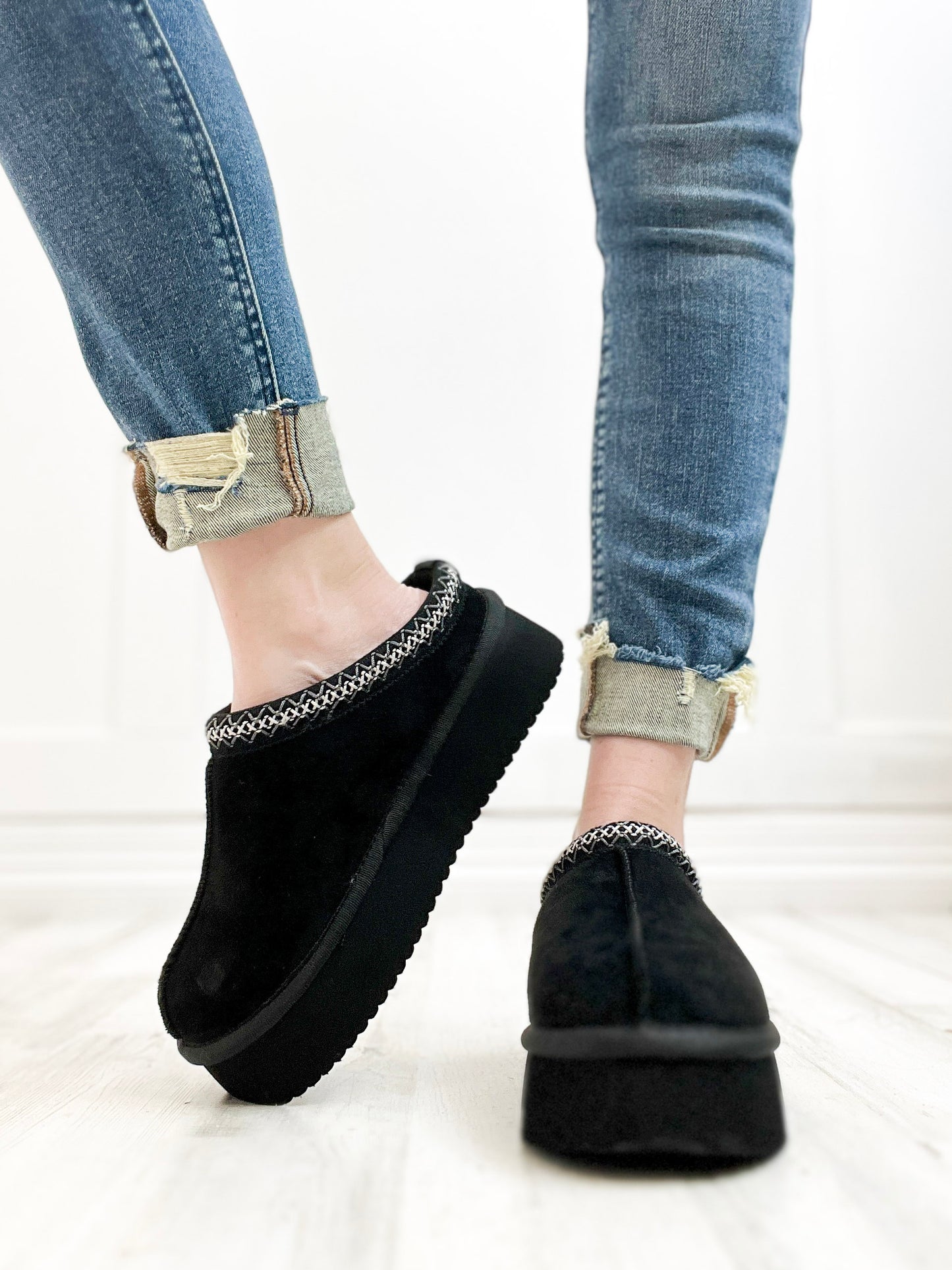 Corkys Pillow Talk Booties in Black Faux Suede