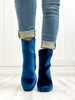 Corkys Slug Bug Booties In Teal Velvet