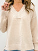 V-Neck Basic Oversized Sweater