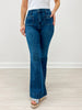 Judy Blue FLARE AFFAIR High-Waist Pintuck Flare Jeans