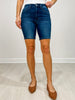 Judy Blue LONG STORY SHORT Mid-Rise Bermuda Denim Shorts
