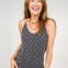 Floral Ribbed Contrast Tank Top