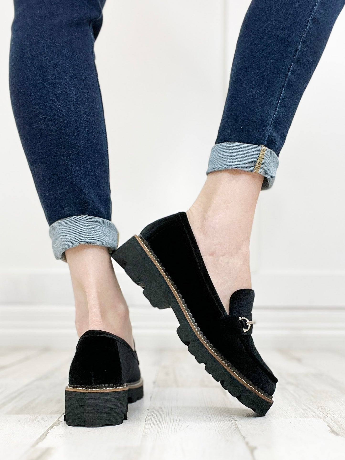 Corkys Brownie Point Loafers in BLACK VELVET