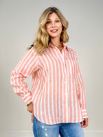 Coral with White Stripes