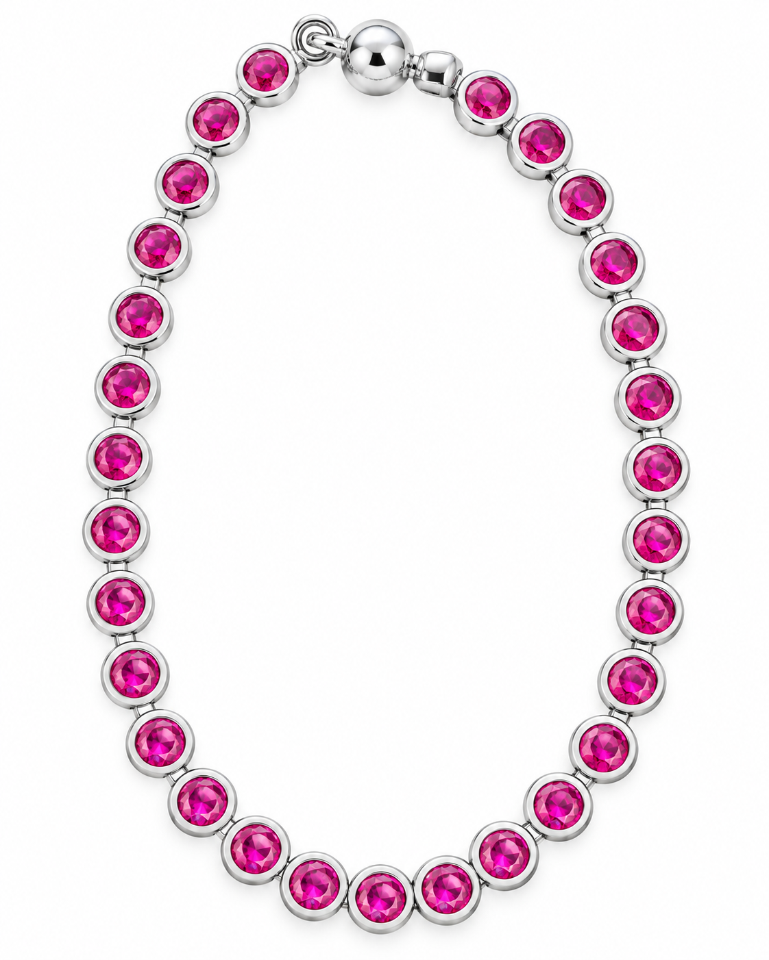 Alicia Hot Pink Bezel  Wristlet
