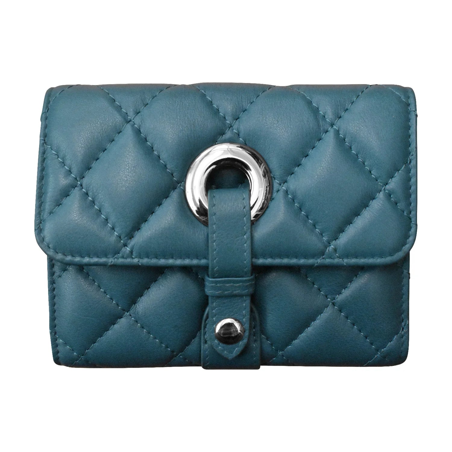 Quilted Leather Small Wallet