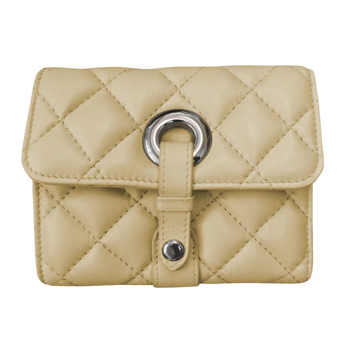 Quilted Leather Small Wallet