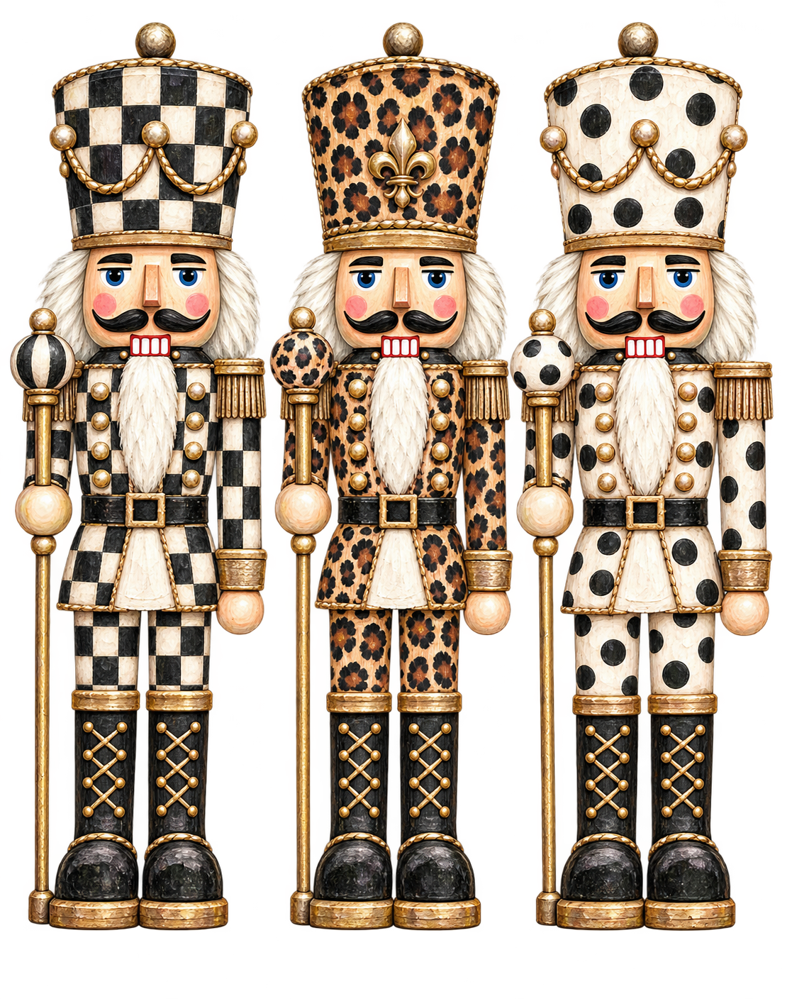 Mineral Wash Custom Painted 3 Nutcracker Graphic