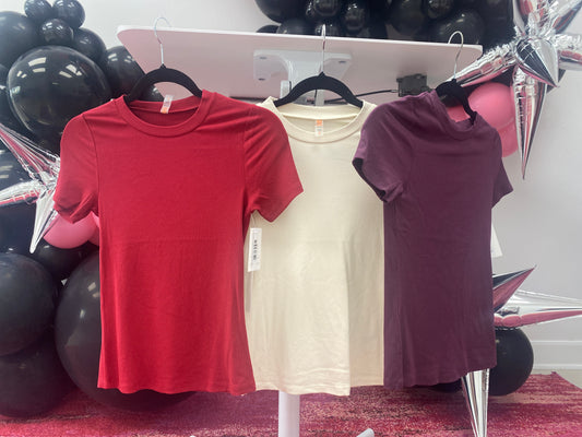 Essential Short-Sleeved Micro-Ribbed Top-GROUP A