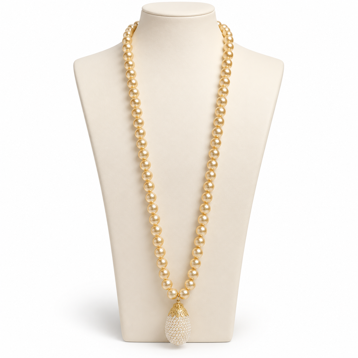 Champagne Heirloom Pearl Pendant Necklace