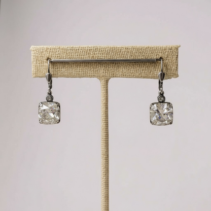Luxe Square Crystal Earrings - 3 Colors