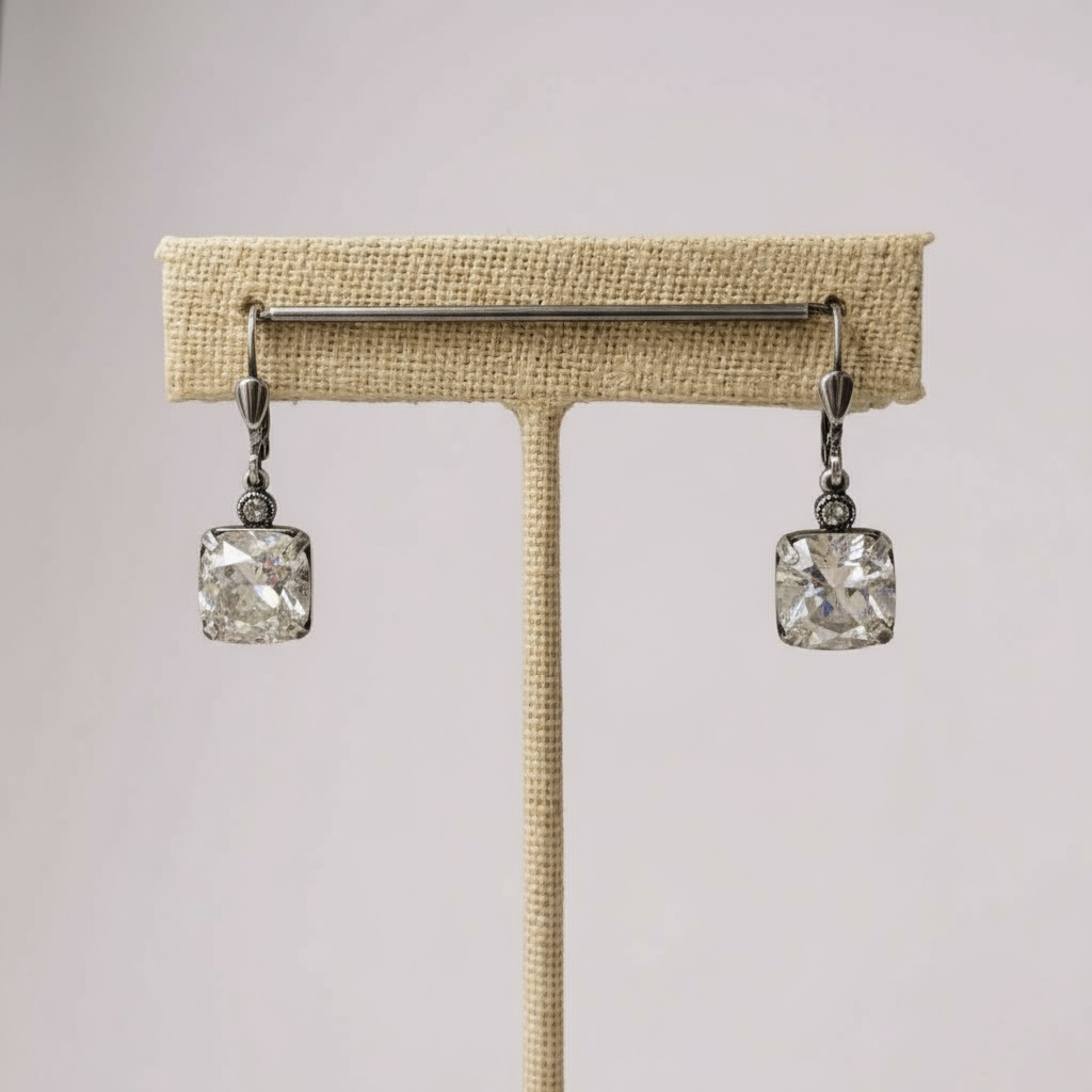 Luxe Square Crystal Earrings - 3 Colors