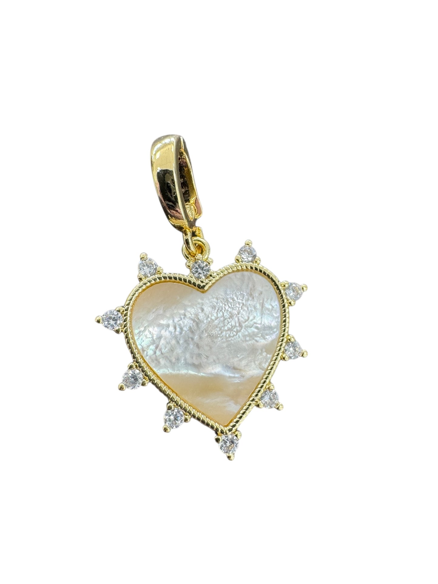 Pearl heart LUXE Charm