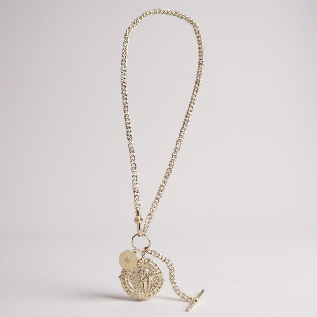 "Iris" Necklace in Gold & White Gold