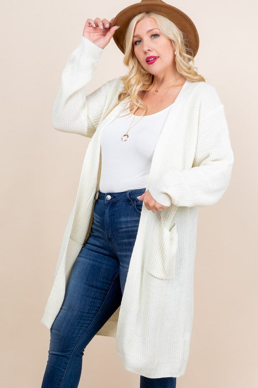STORE Sweater Cardigan with Pockets