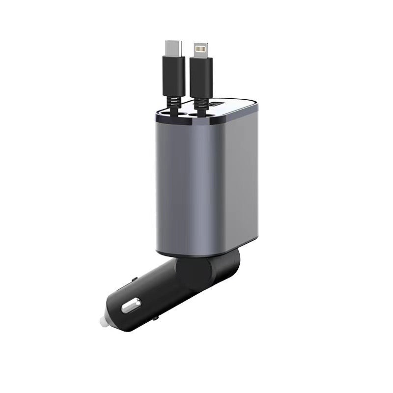4-in-1 Retractable Car Charger
