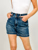 Judy Blue LOCKED IN High Rise Tummy Control Double Button Denim Shorts