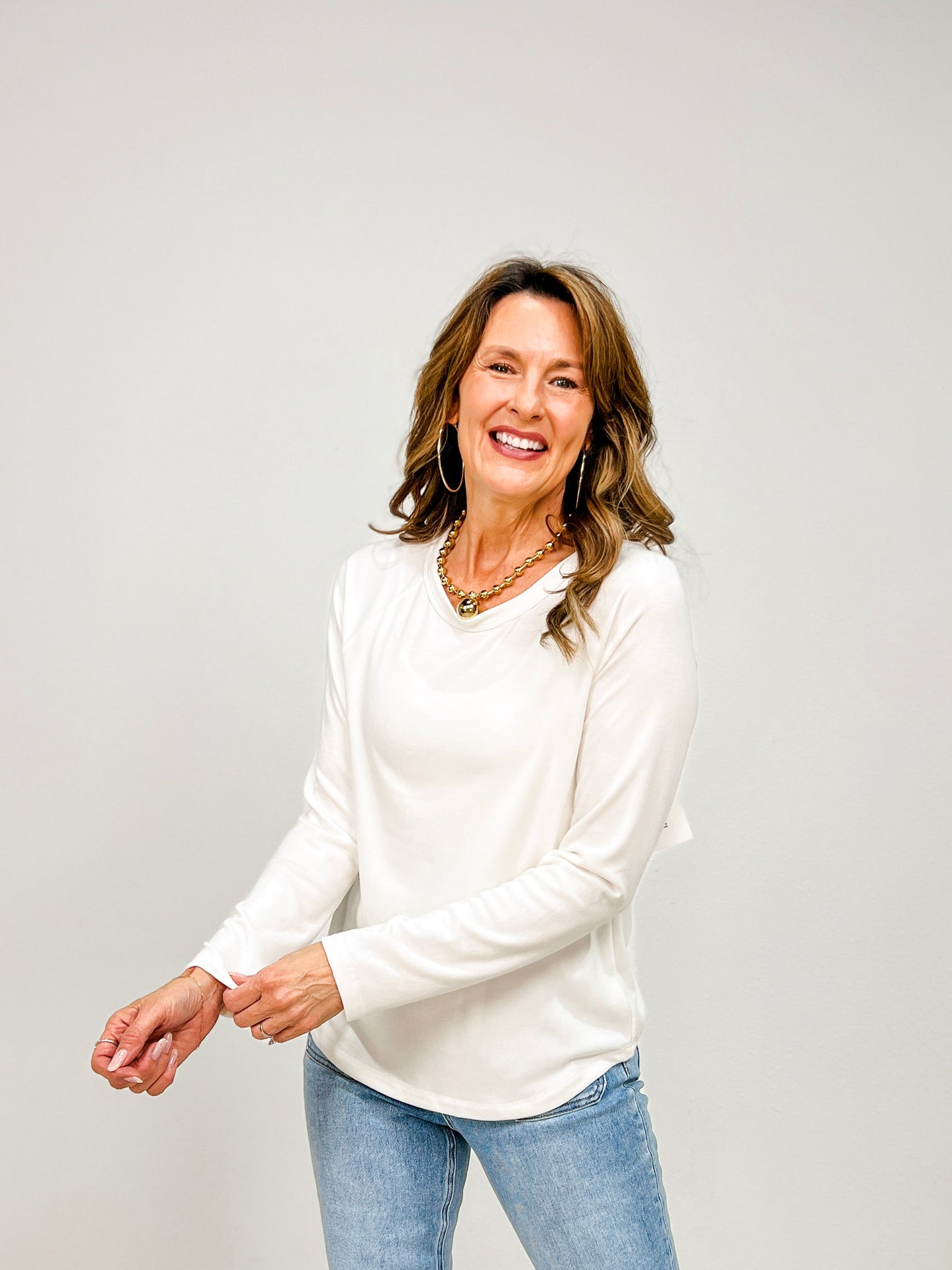 Soft Jersey Raglan Long Sleeve Top