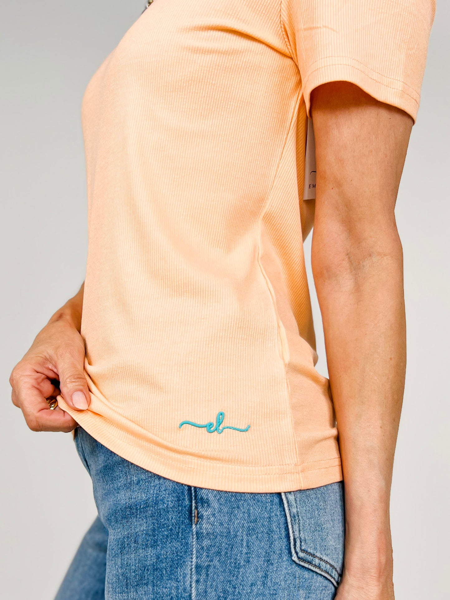 The Lucy Short Sleeve V-Neck Tee – Ultra Soft Viscose Blend