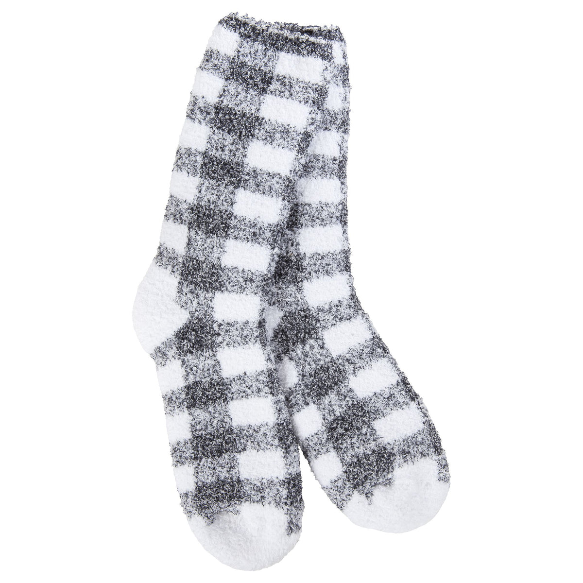 Knit Pickin Fireside Crew OS Black Check