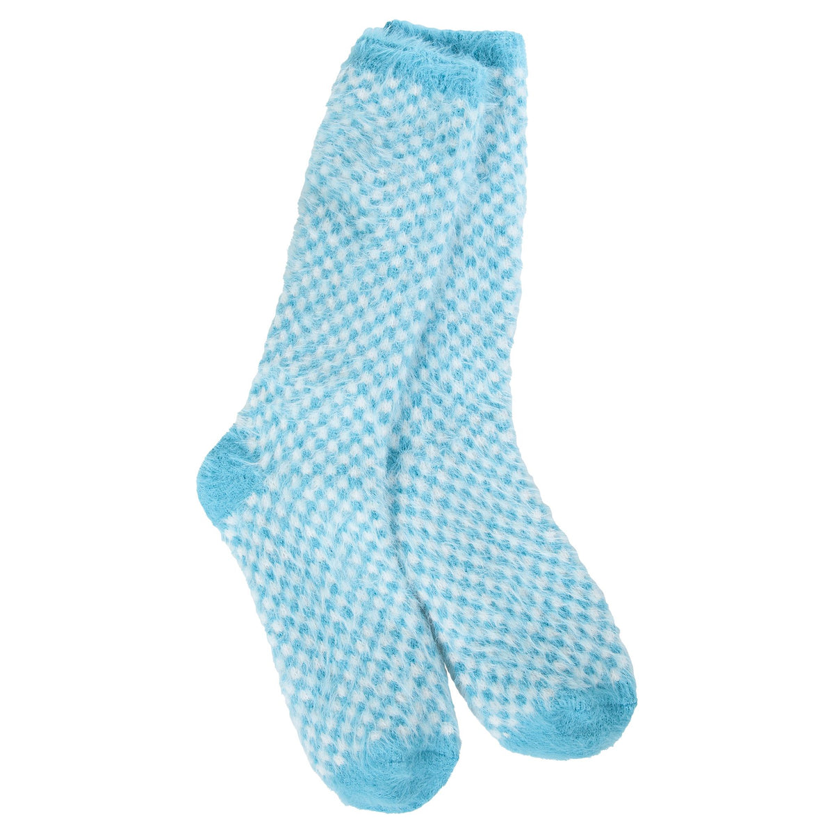 Feather Crew OS Winter Blue Check