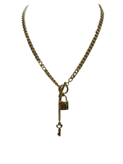 Lock And Key Toggle Clasp Necklace