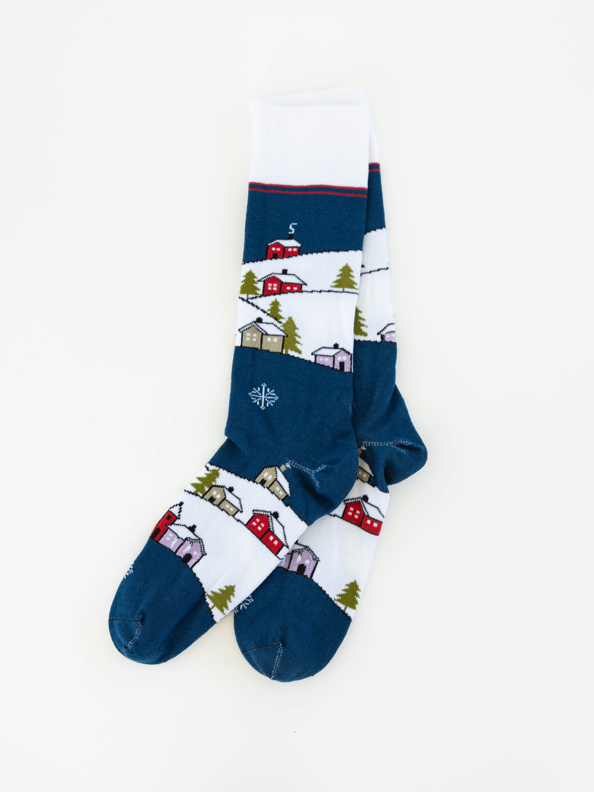 Knit Pickin Light Crew OS Snow Village