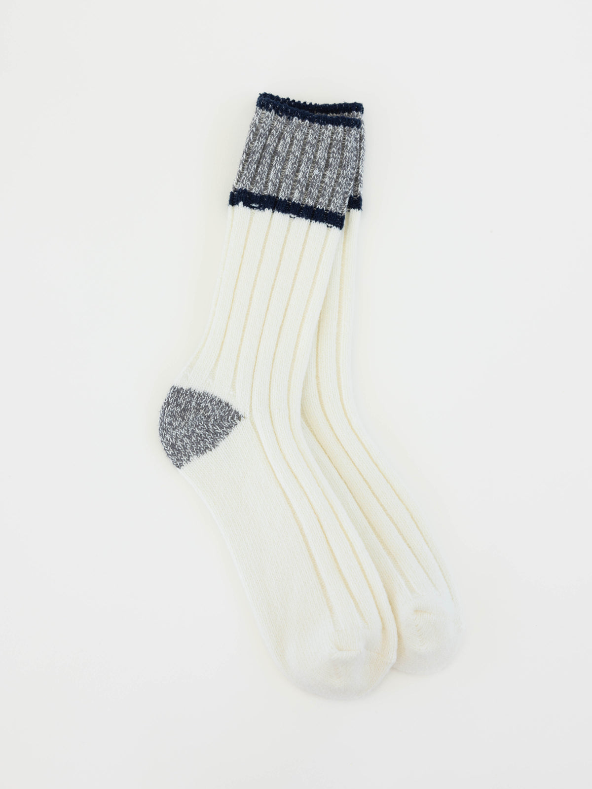 Ragg Crew CB OS Ivory Grey Navy