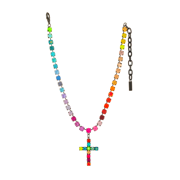 TOVA Mini Donatella Necklace in Smutt Candy Crush Opal