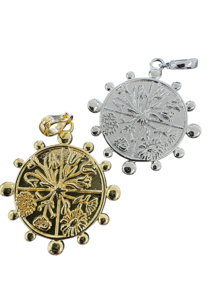 Large Compass Charm