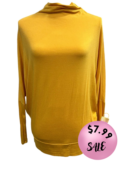 Slouchy Funnel Neck Dolman Top