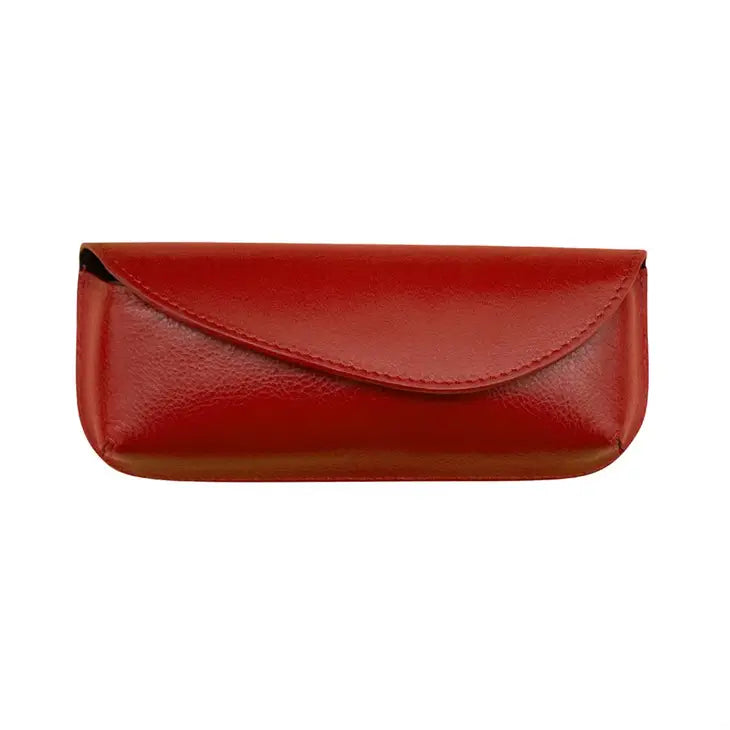 Leather Eyeglass Case W/Magnet Closure