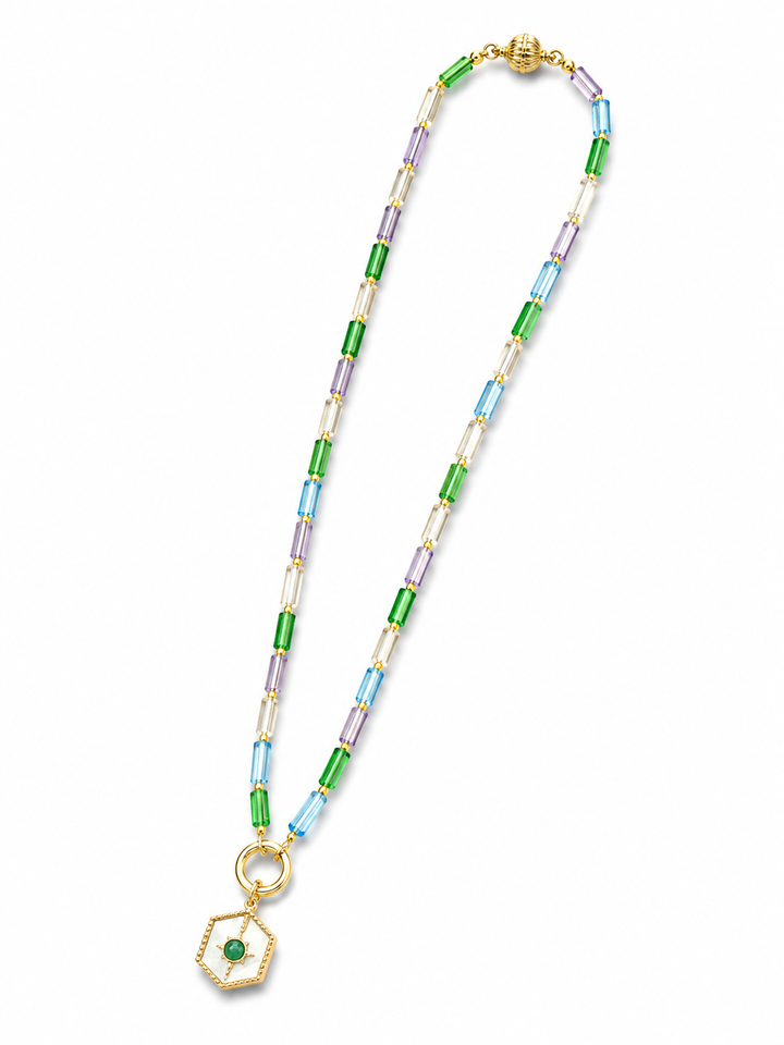 Fall is Here Beads Necklace 16" length, 6mm beads