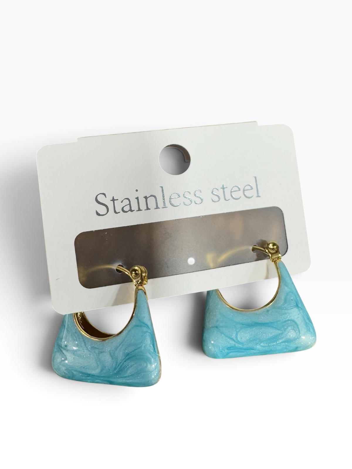 Mini Coco Turquoise Swirl Earring