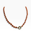 Beads Necklace  #1 Burnt Orange Size 18" length