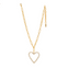 TOVA Pop Heart Necklace in Pearls