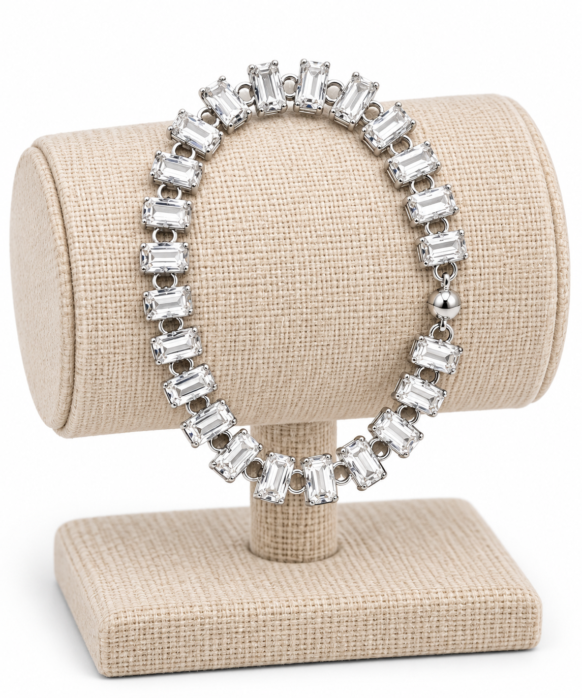 Baguette Clear Crystal Bracelet