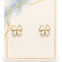 Little Bow Peep White Earrings