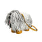 Shaggy Dog White Vegan Leather Crossbody Bag