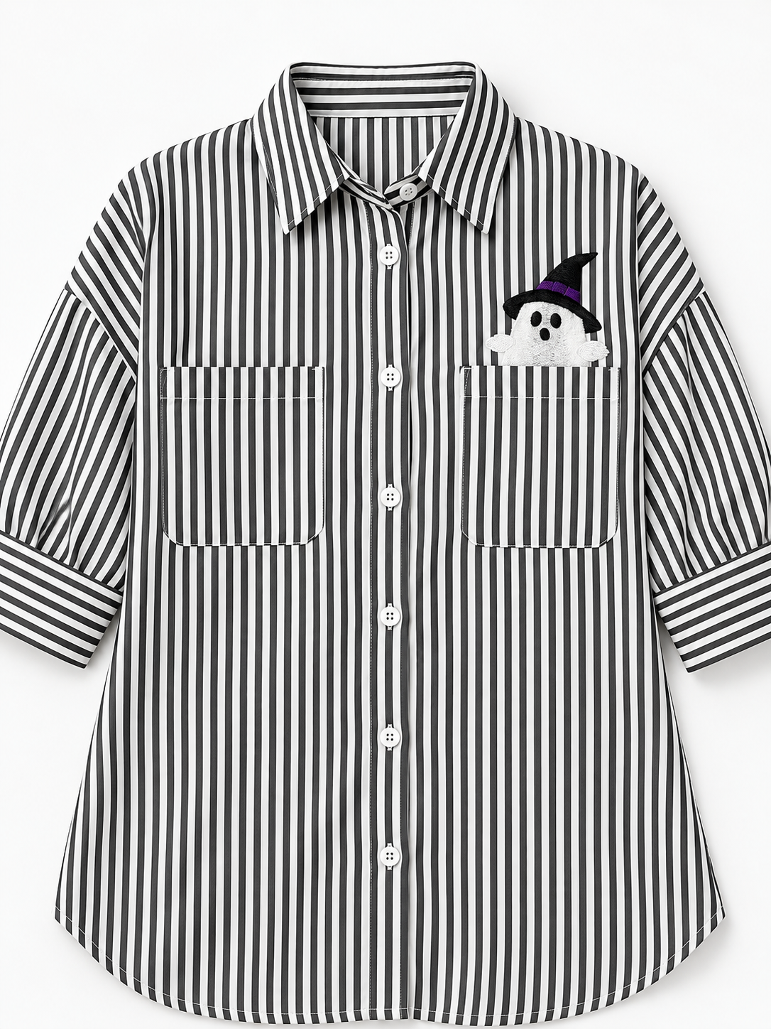 Peek A BOO Button Down Blouse