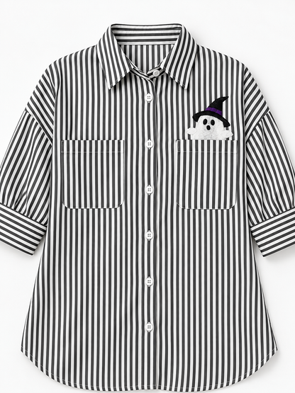 Peek A BOO Button Down Blouse