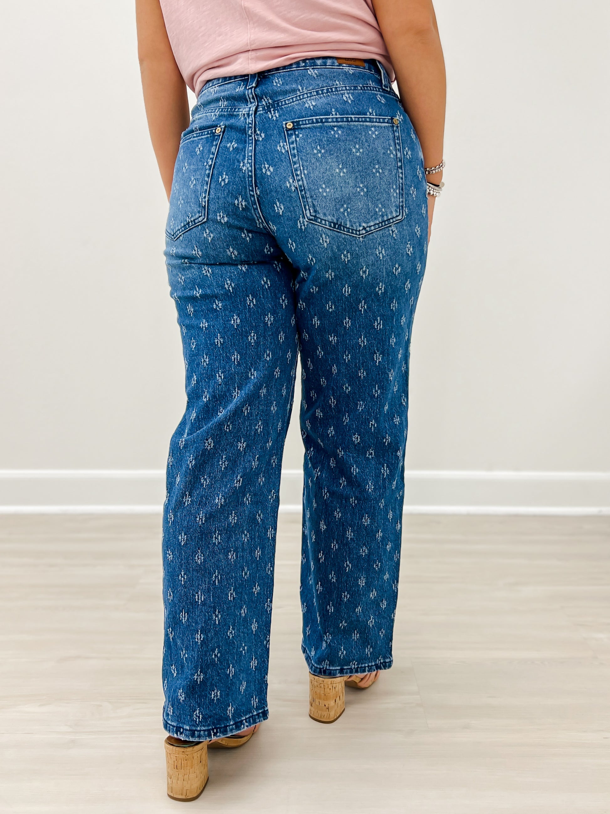 The Statement Straight - Textured Classic Blue