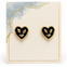 Black Heart with Tulip Earrings