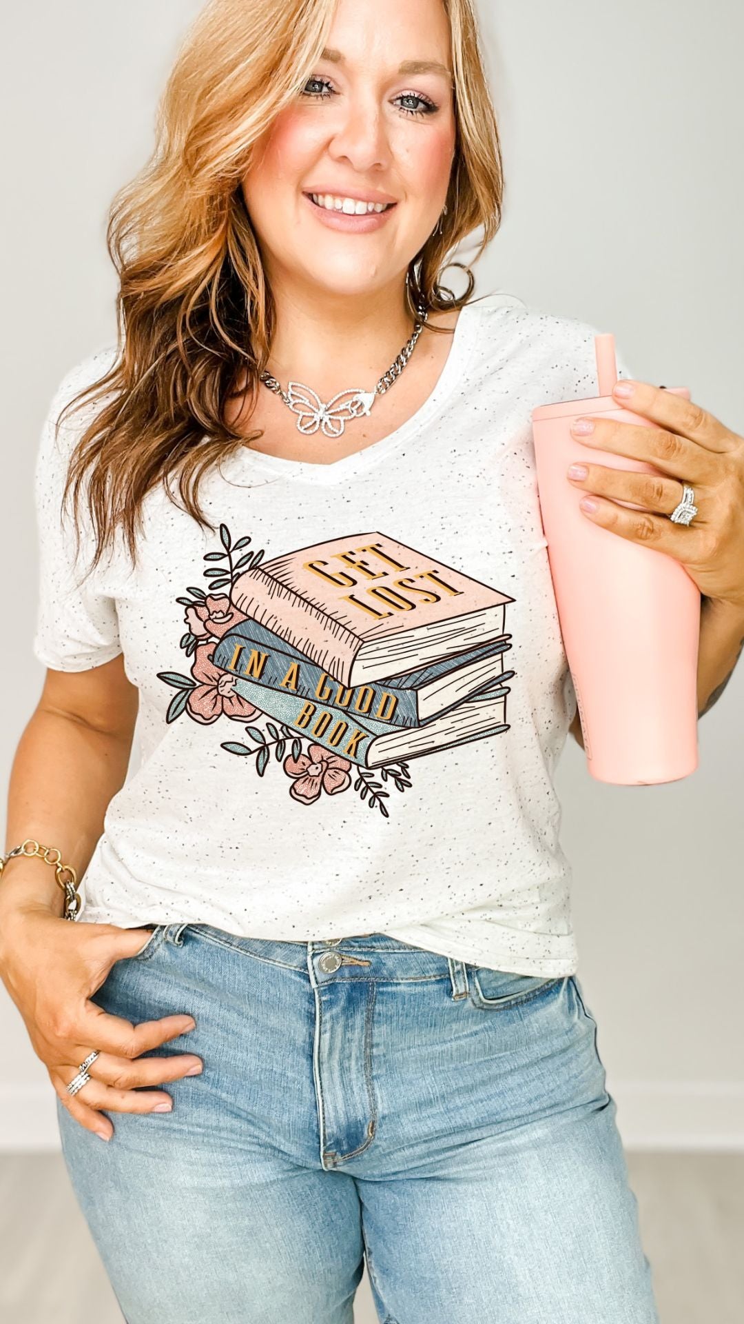 Get Lost In A Good Book Foil Graphic Tee