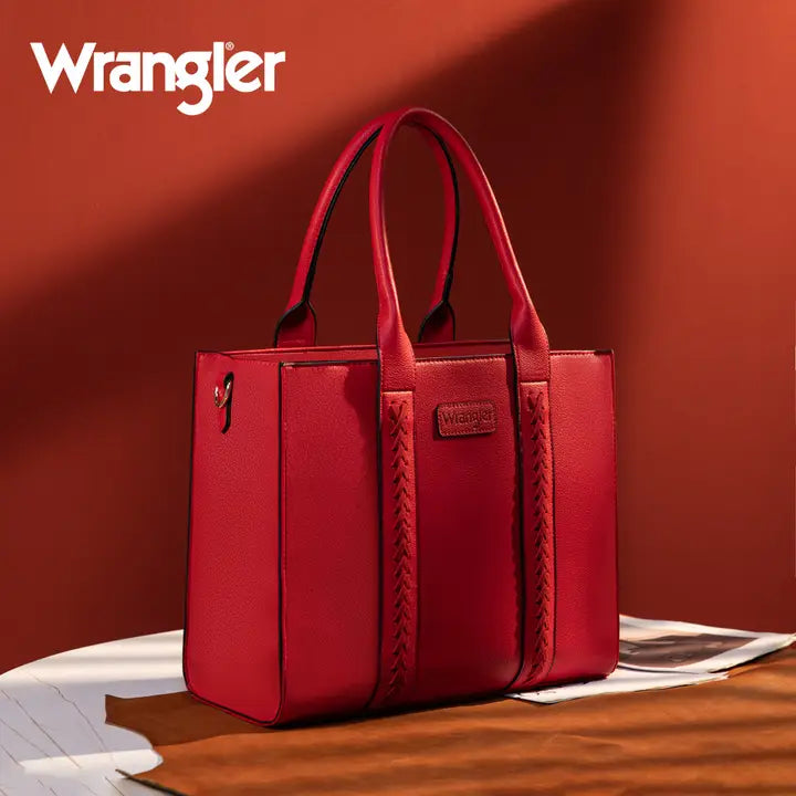 Wrangler Carry-All Tote/Crossbody in Red