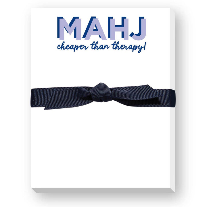 Donovan Designs - MAHJ-CHEAPER THAN THERAPY MINI NOTEPAD