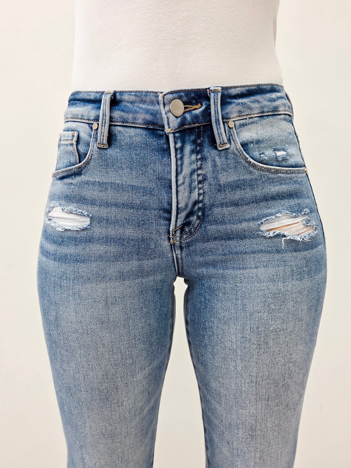 Risen RIDGE Tummy Control Mid-Rise Flare Jeans