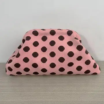 MKS America- Polka Dots Knit Clutch